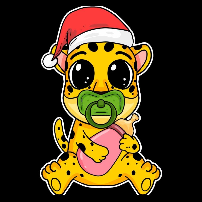 Guépard bébé Noël Noël enfant en bas âge