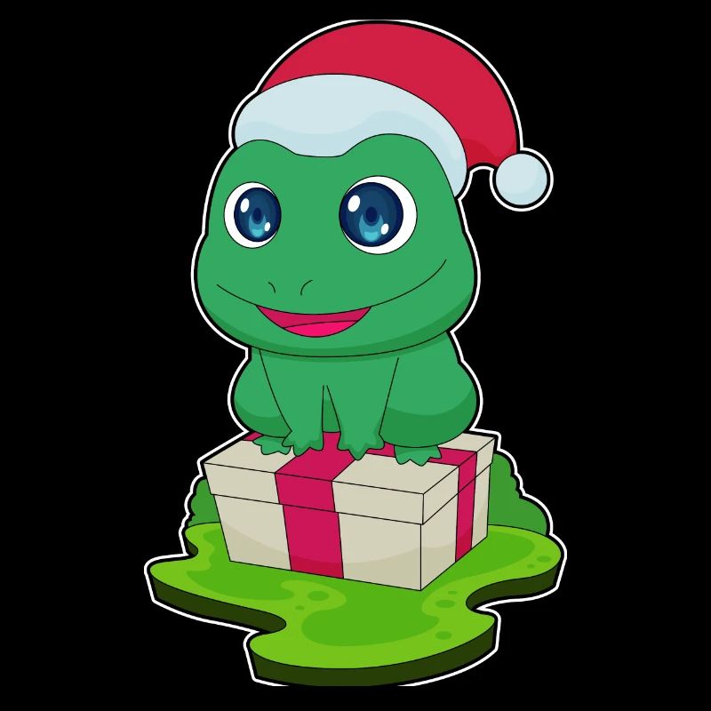 Frog Christmas Package