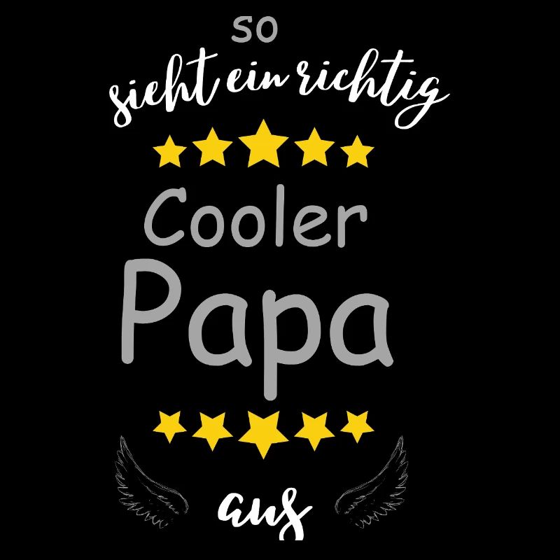 Cooler Papa mit Sternenflügeln
