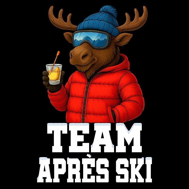 Team Apres Ski - Elch mit Schnaps - Party Crew