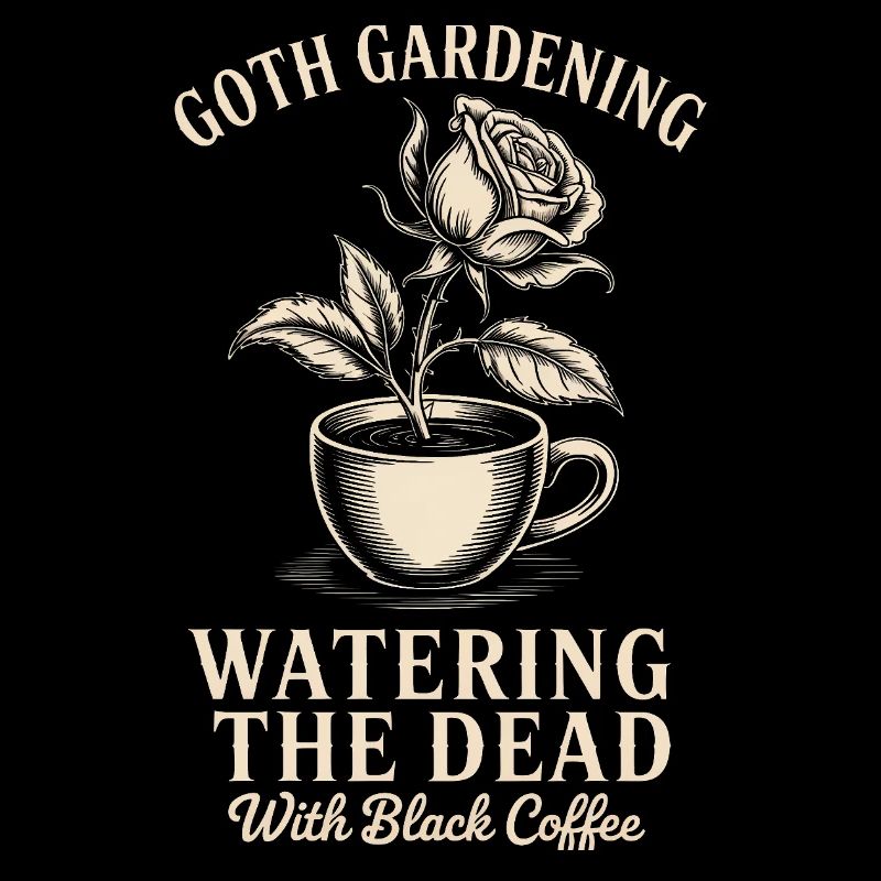 Gothic Garden Coffee Art