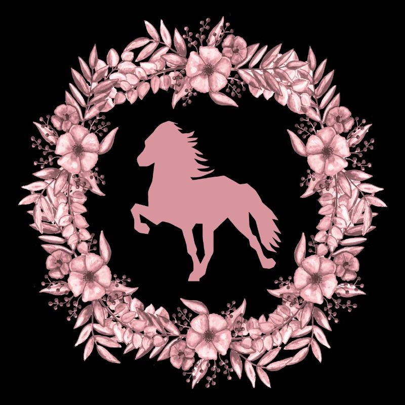 Islandpferd Kranz rosa