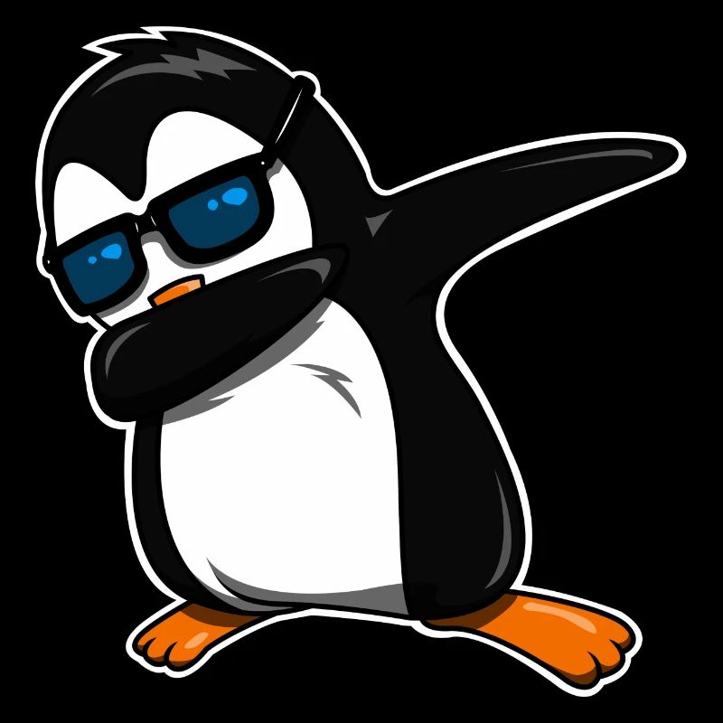 Dabbing Pingouin cool