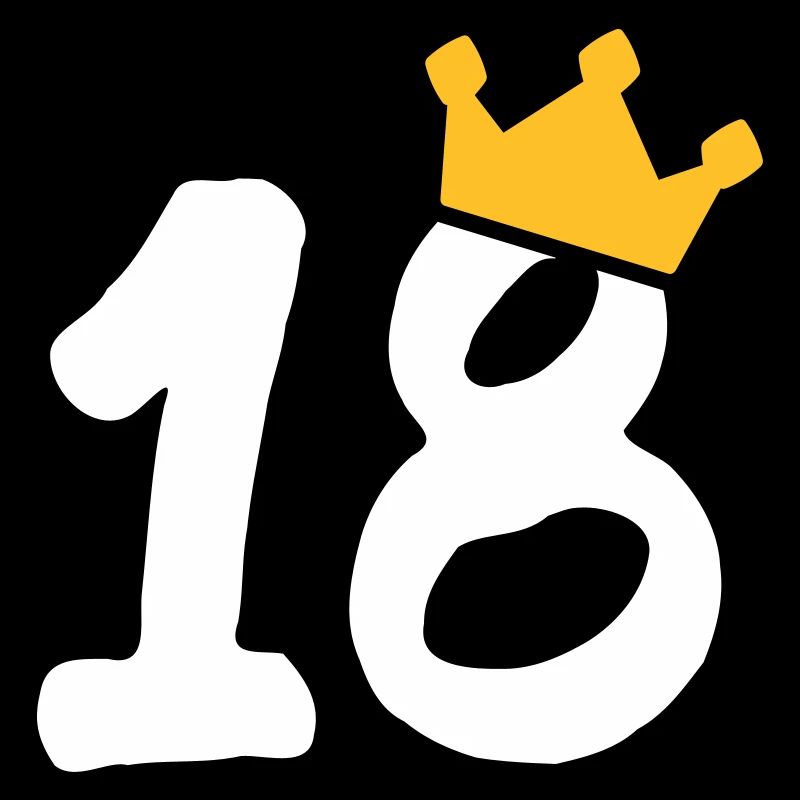 18 Krone 18 Geburtstag 18 Jahre