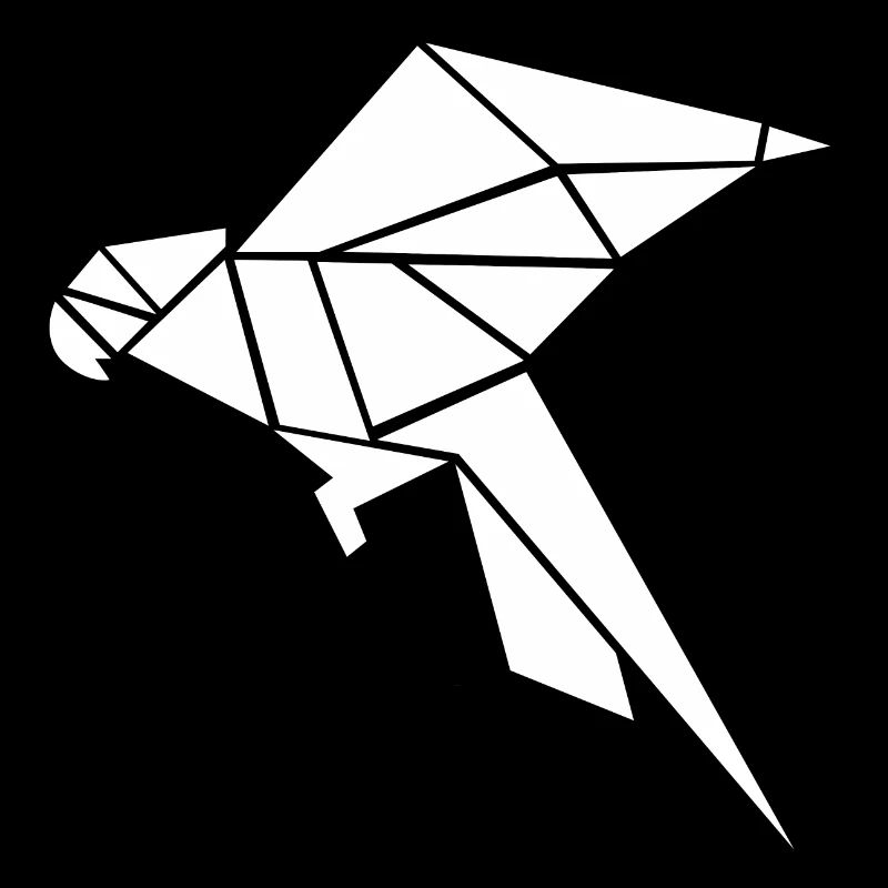 Origami Parrot Illustration Idée Cadeau