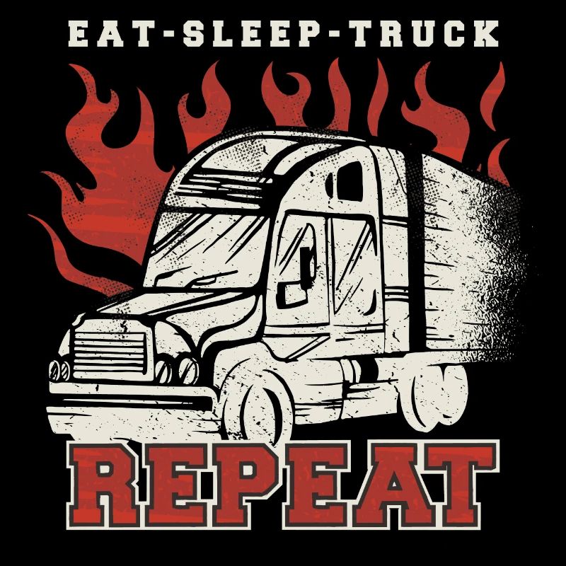 Conception de chauffeur de camion pour de vrais hommes