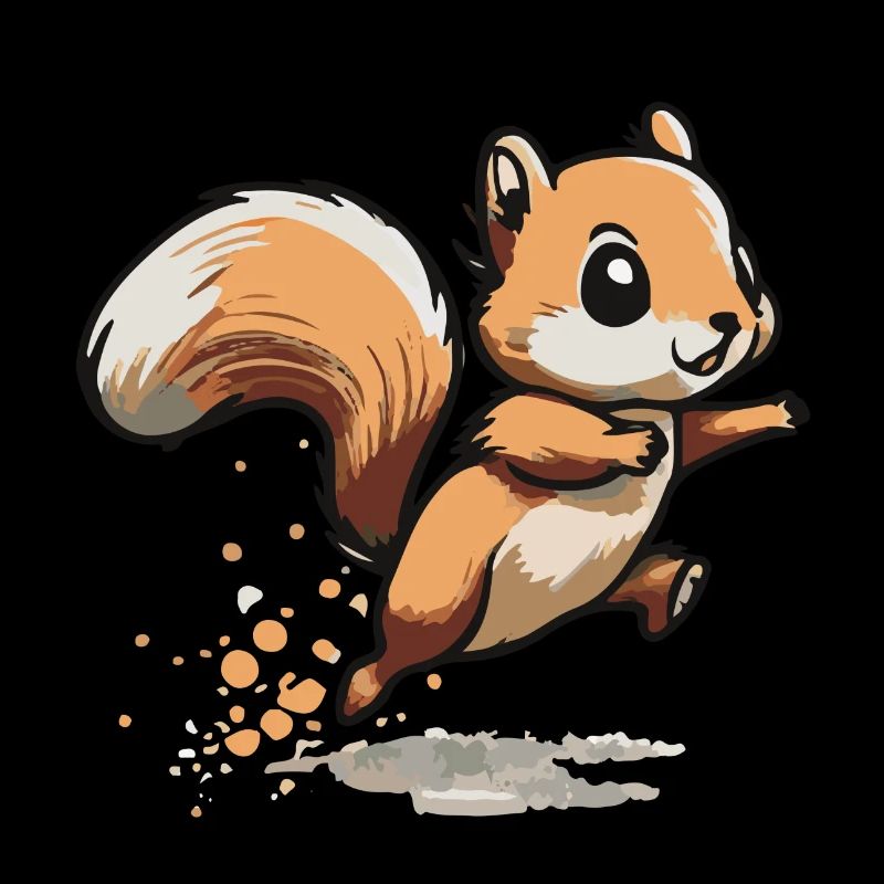 Eichhoernchen Squrirrel Comic Cute Kawaii 12