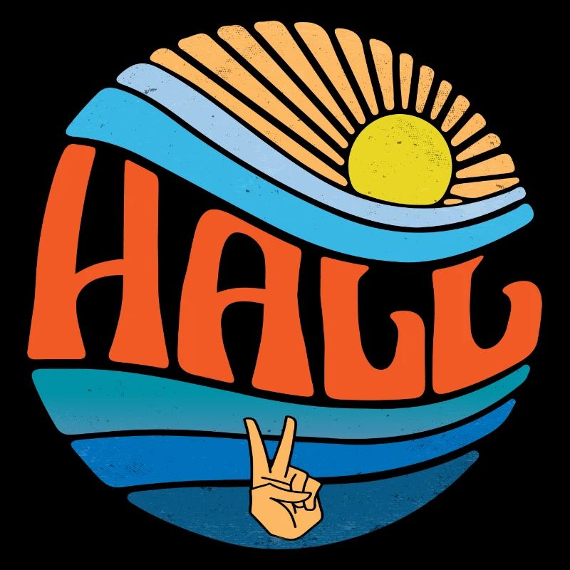 Hall Shirt Vintage Sunset Hall Groovy Tie Dye