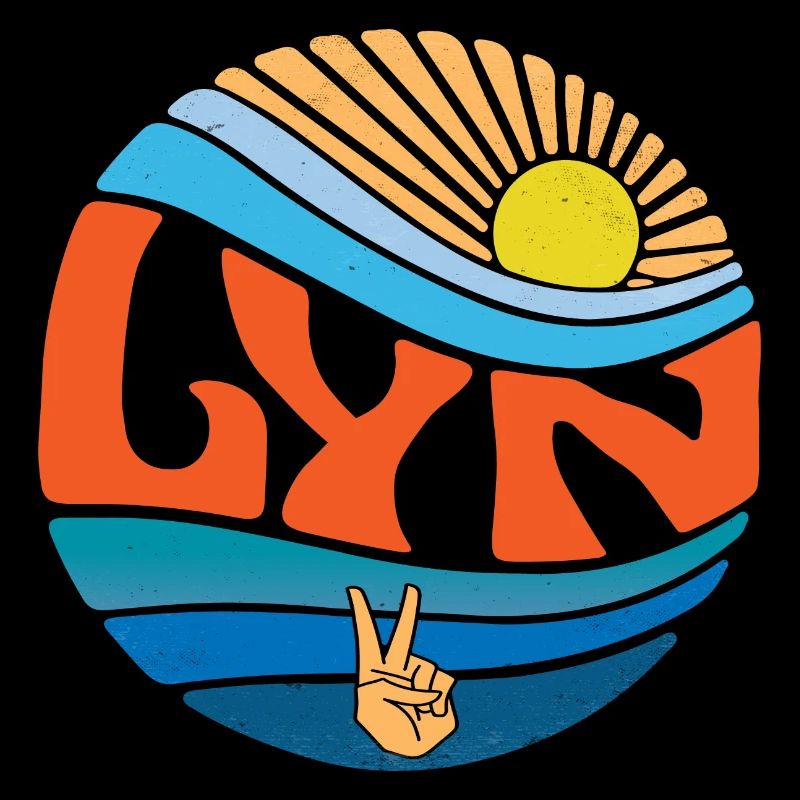 Lyn Hemd Vintage Sunset Lyn Groovy Tie Dye