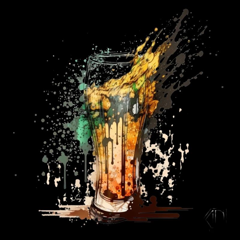 Cooles Bier Motiv.Craft Bier Explosion