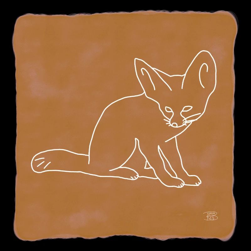 "Fennek", Boho Line Art Design, Serie "Desert"