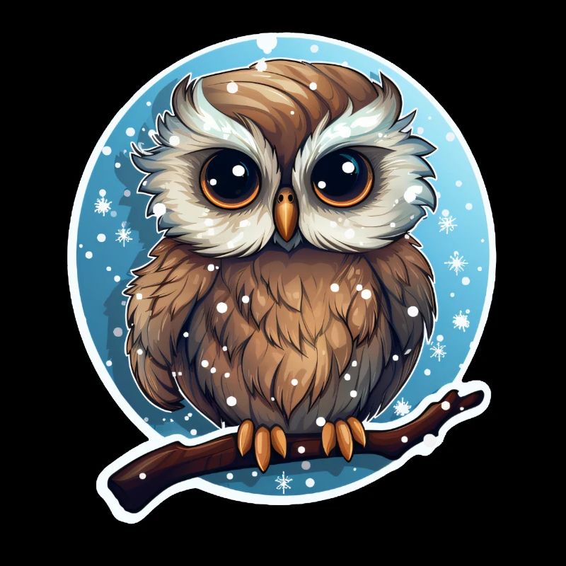 Winter süsse Eule