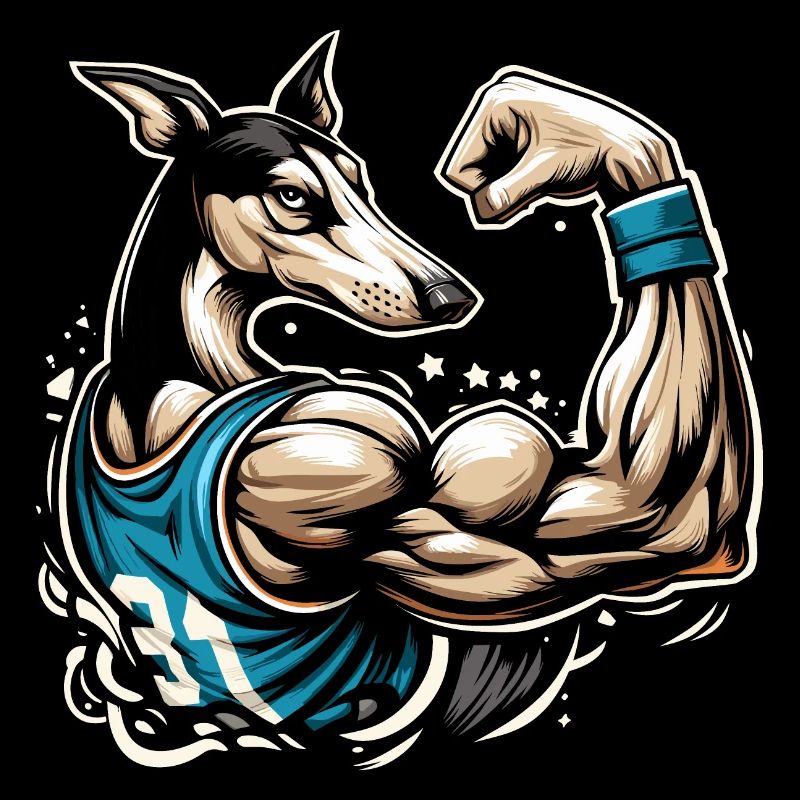 Podenco muscu gros biceps