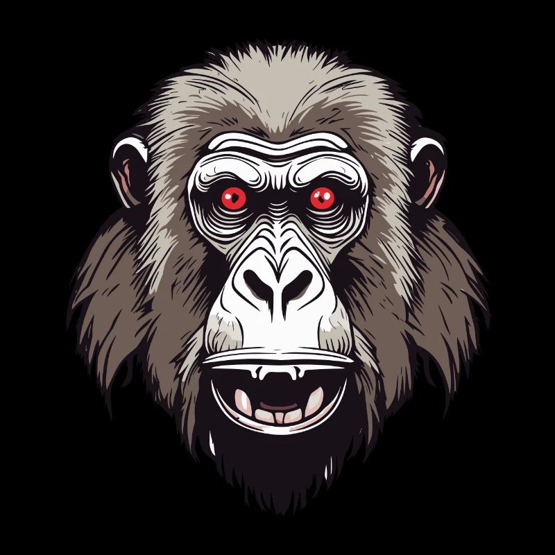 Monkey / Animal / Zoo / Babian / Wild / Comic