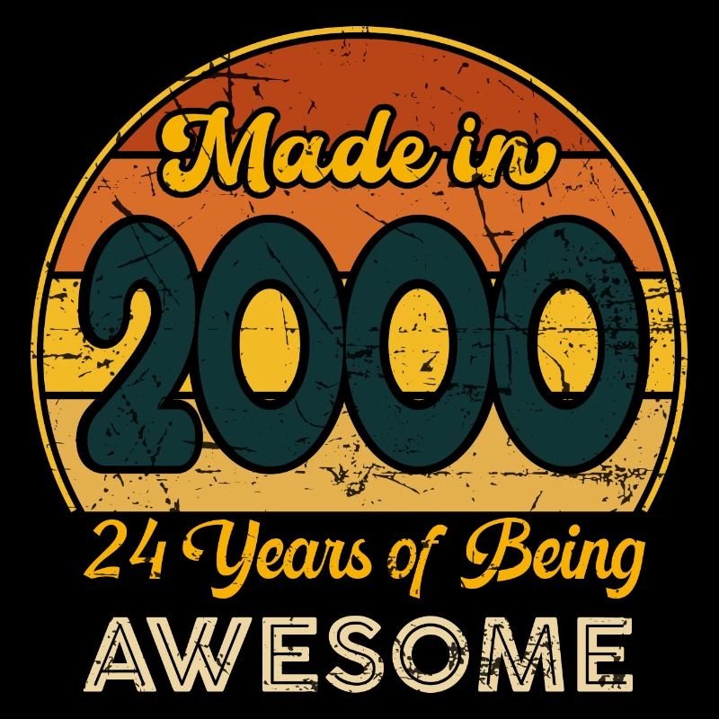 Né en 2000 - Vintage 2000 Anniversaire Rétro