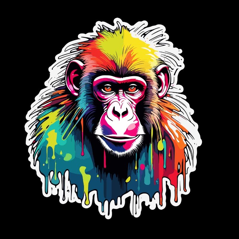 Monkey / Animal / Zoo / Babian / Wild / Comic