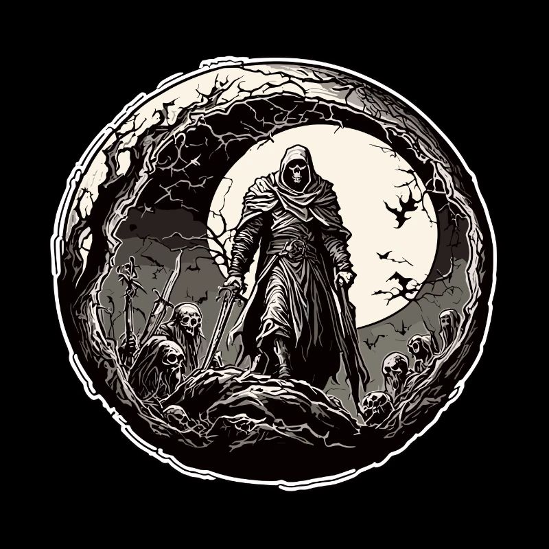 Grim Reaper / Dark / Skull / Cemetery
