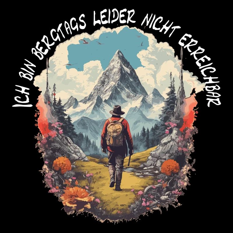 Wandern oder Klettern in den Bergen