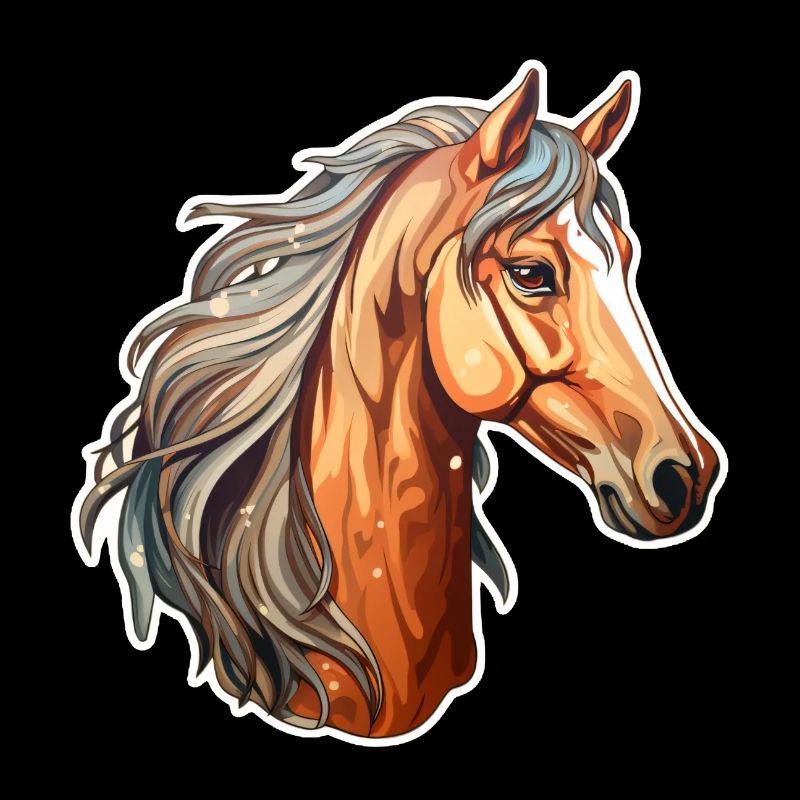 Tête de cheval marron