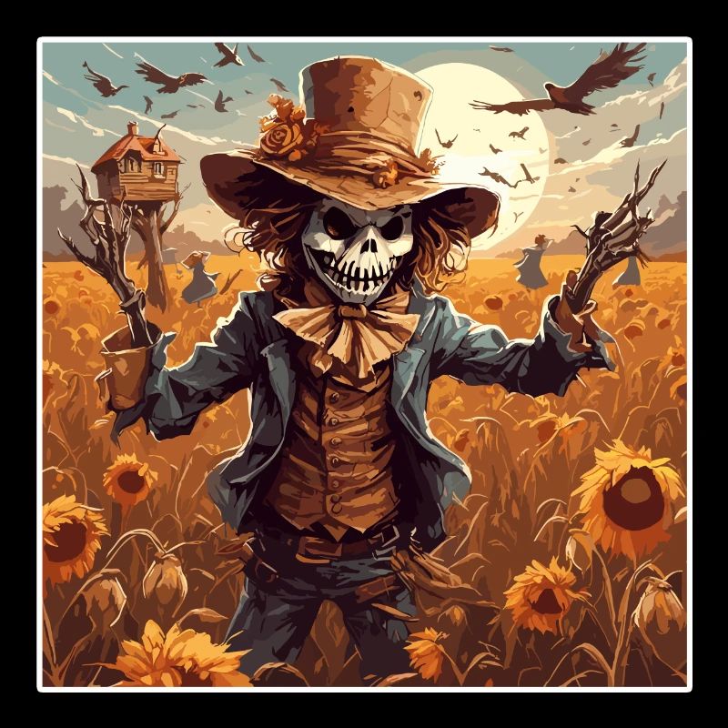 Vogelscheuche / Erntehelfer / Maisfeld / Feld