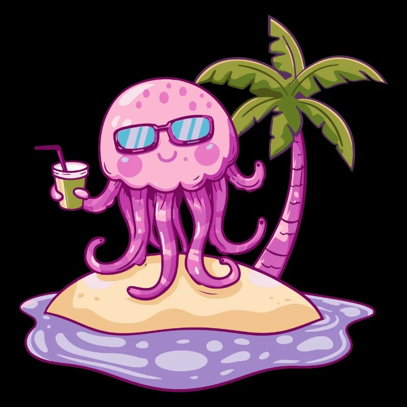 Méduses Vacances d’été à la plage