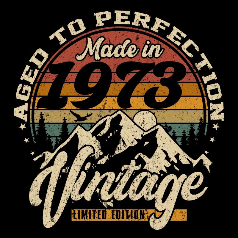 Made in 1973 Vintage Édition limitée Cadeau