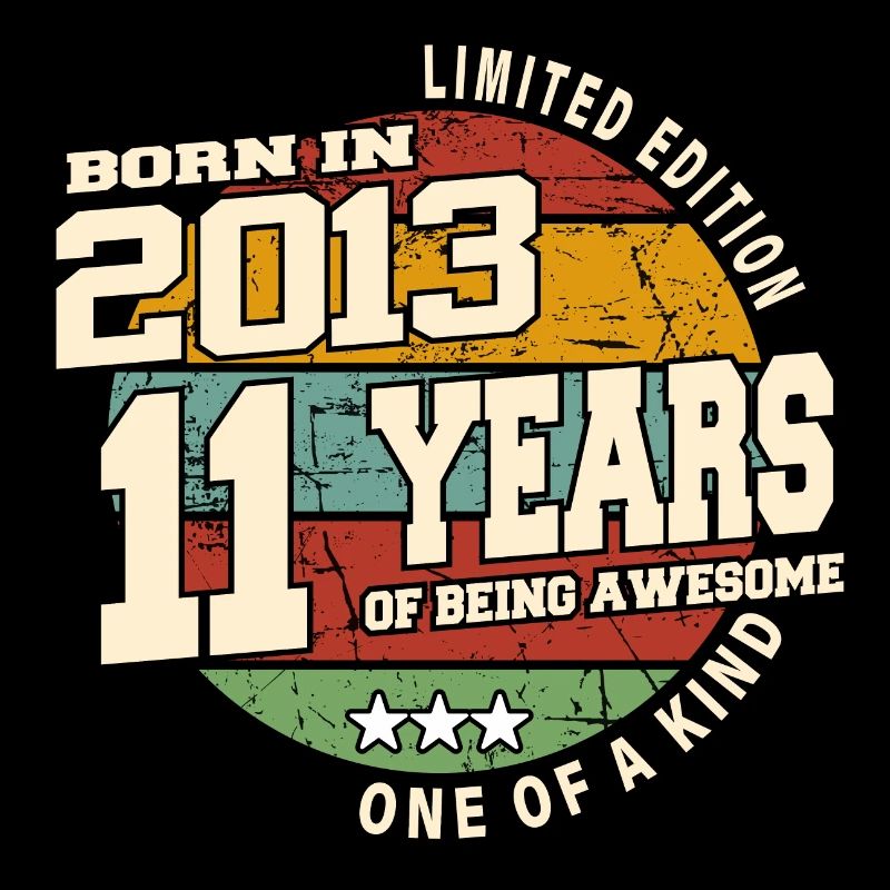 2013 Vintage Retro Classic 11 Years