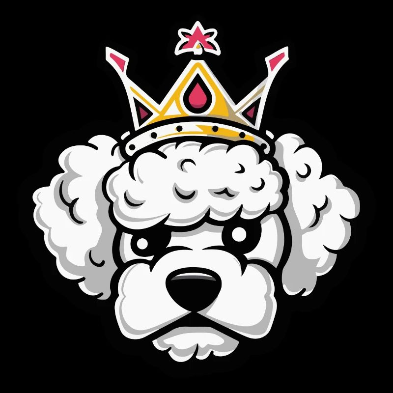 Poodle Dog Head Crown