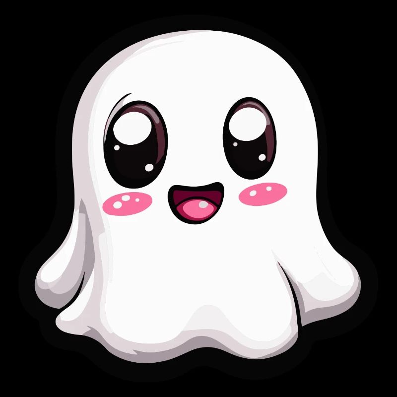 Fantôme Halloween Bande Dessinée Kawaii