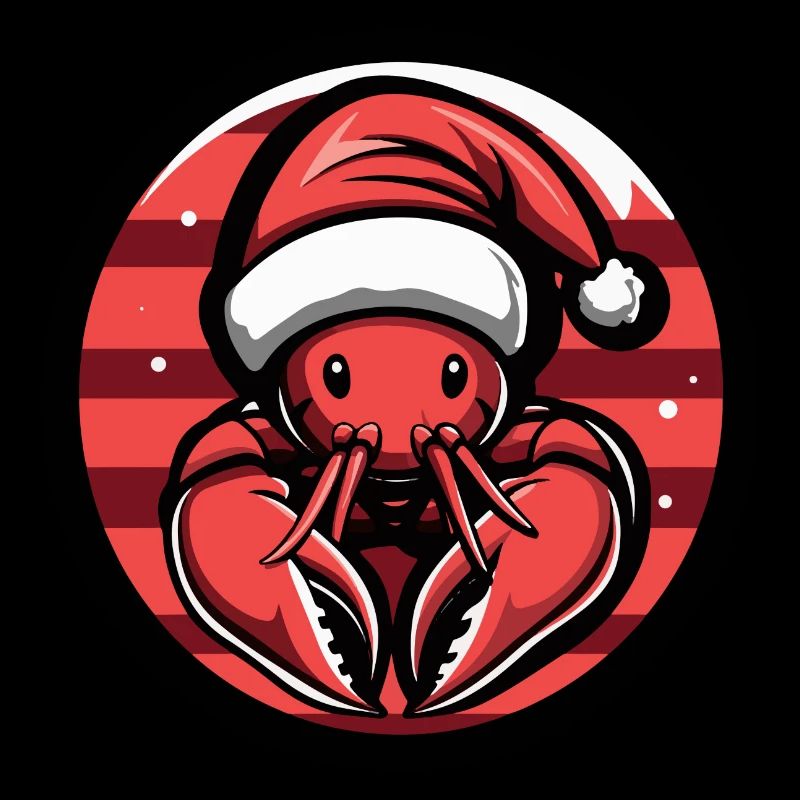 Lobster Crab Christmas Animal