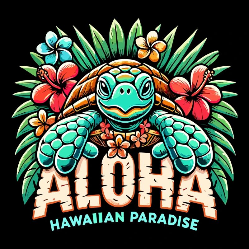 Aloha Schildkröte Hawaii Paradies Geschenk