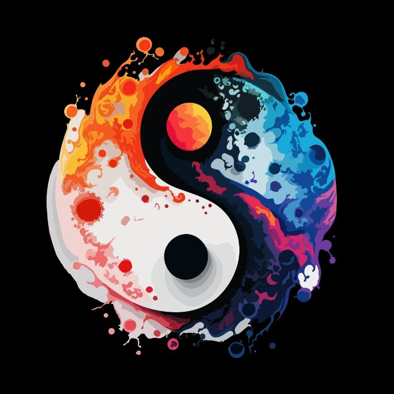 Éclaboussure Yin-Yang