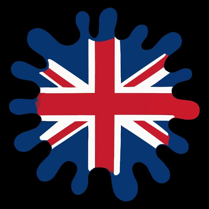 England Flag Blobs