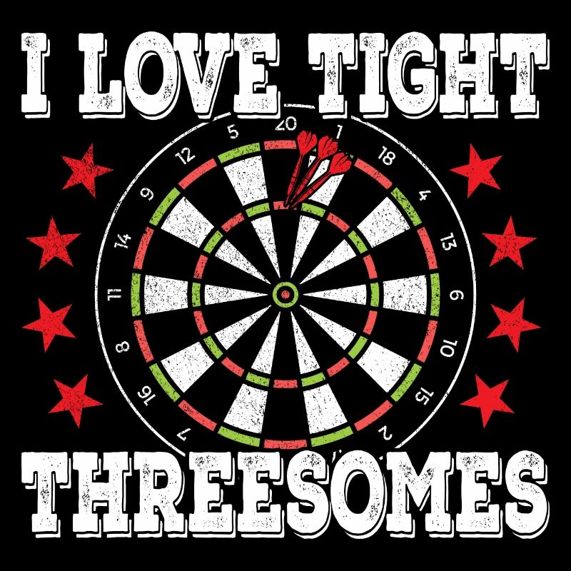 Darts drôle Freesomes serrés Joueur de fléchettes