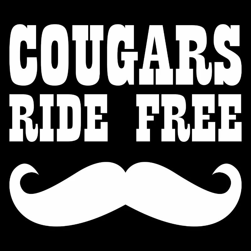 Cougars Ride Free Beard Pun