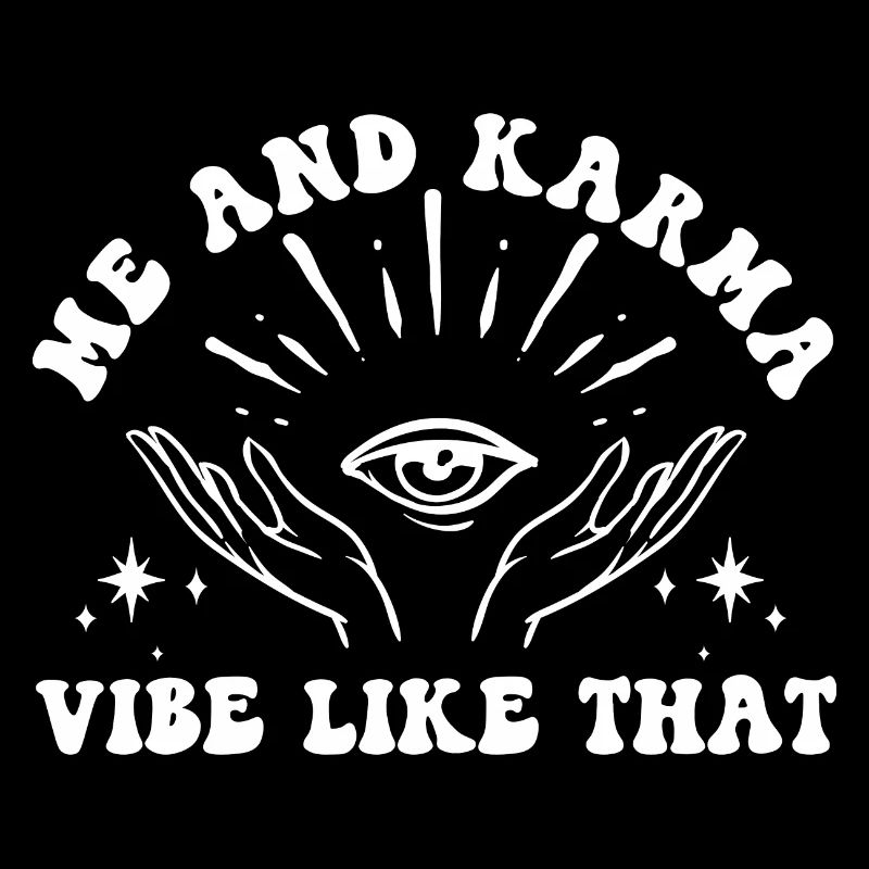 Moi et Karma Vibe Comme ça Le karma est un chat