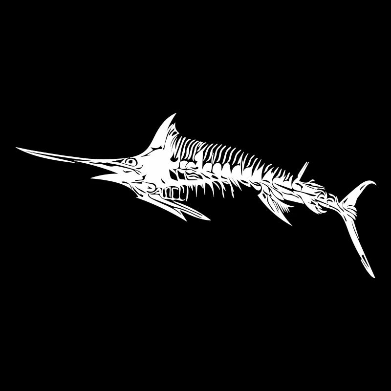 Swordfish skeleton