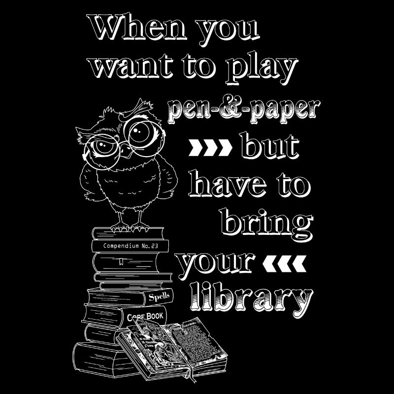 Bücherei Rollenspiele Bücher Eule Illustration