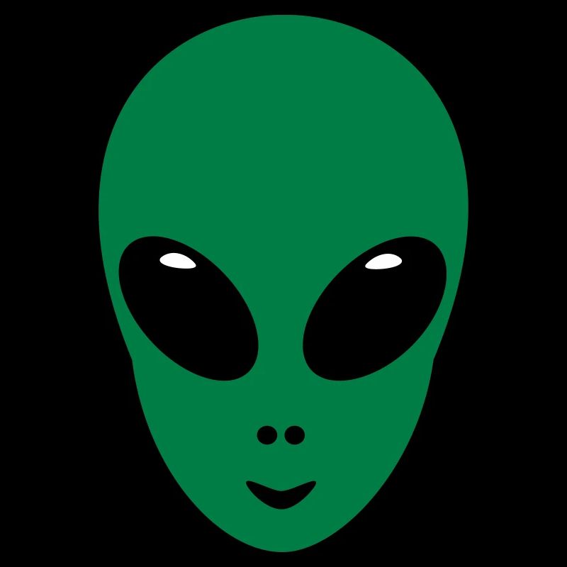 Alien Kopf Face Grün Geschenk marsmännchen space