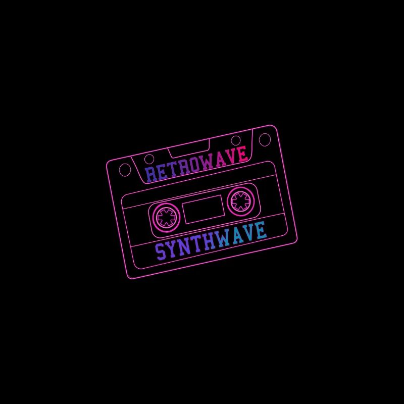 RetroWave SynthWave cassette