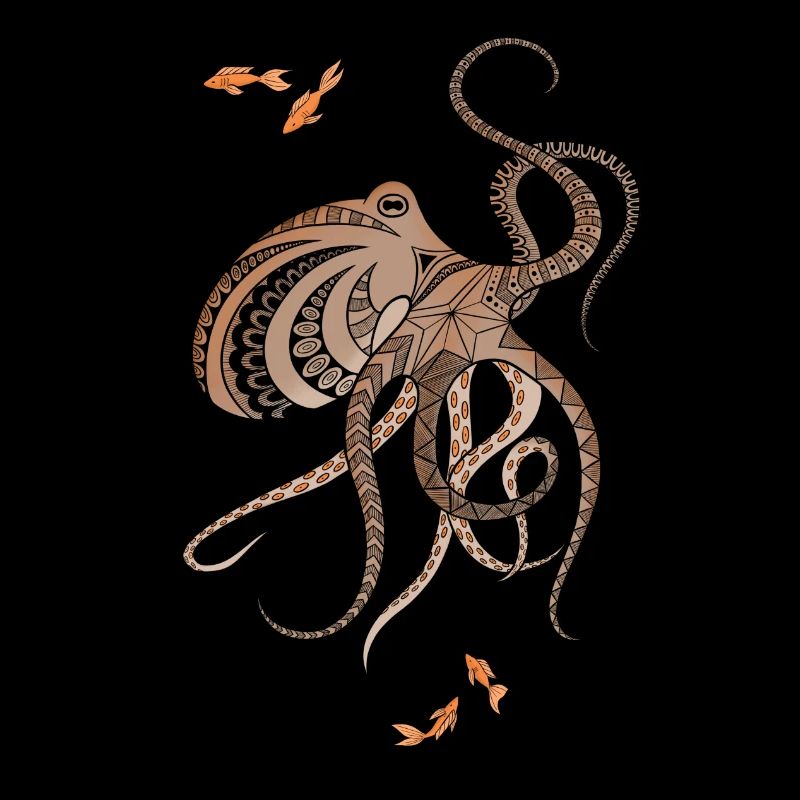Mandala octopus color