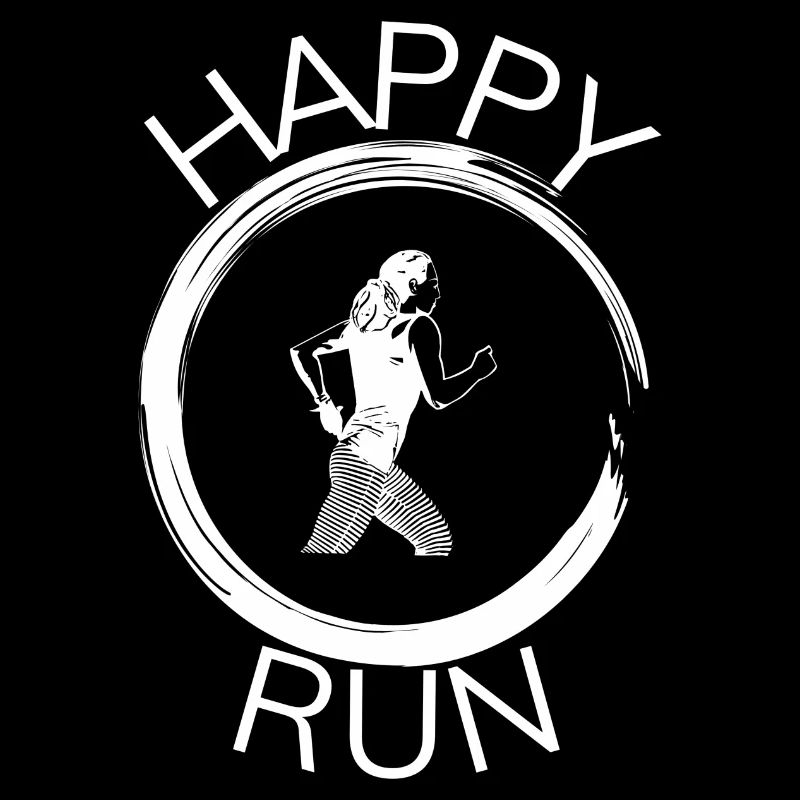 Happy run coureuse