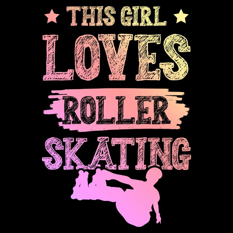 mädchen liebt roller skates