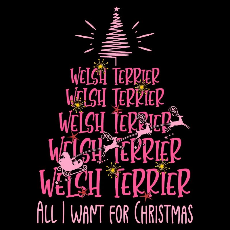 Welsh Terrier Hund Weihnachten Hunderasse