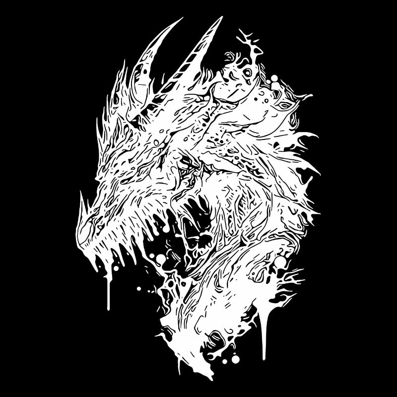 Dragon vintage effrayant