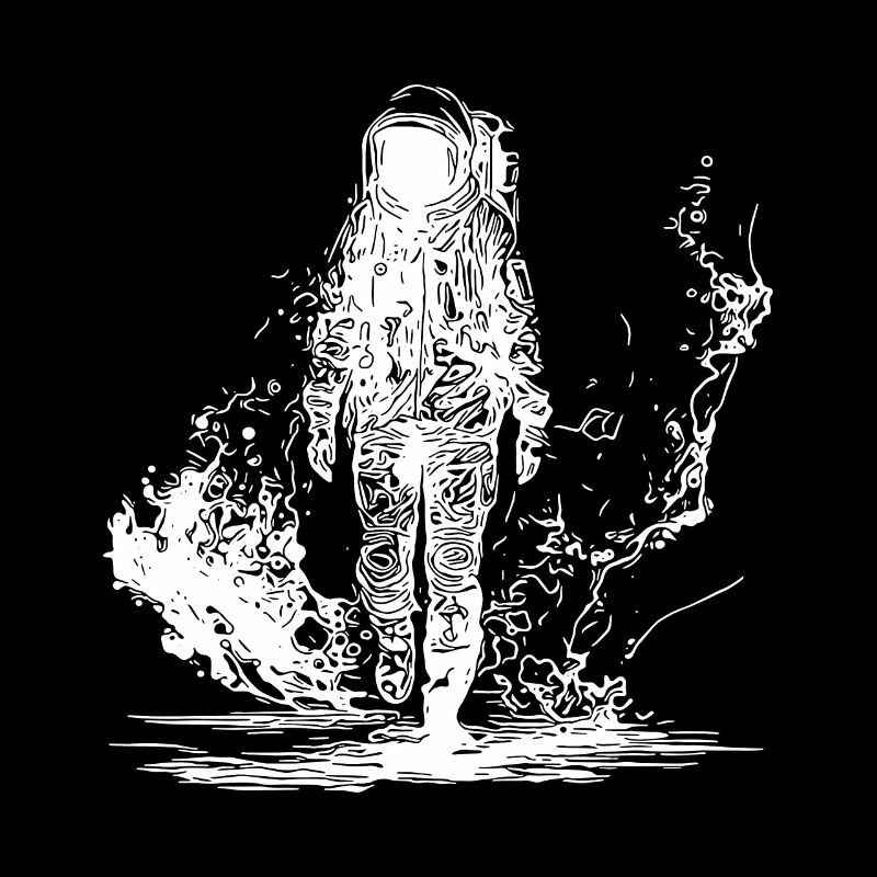 Astronaut in the Moondust Desert