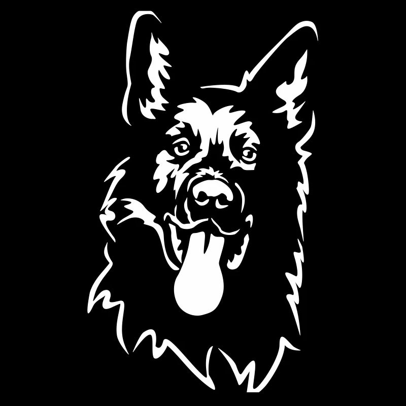 German Shepherd Head "Black Edition"