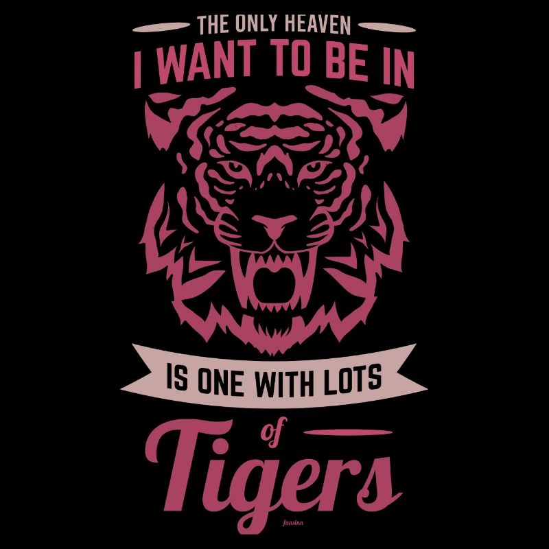 Himmel Tiger Asien Katze Spruch