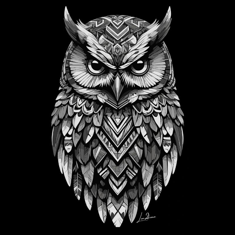 Indian geometric owl