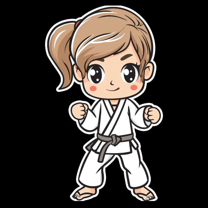 Karate Mädchen Comic